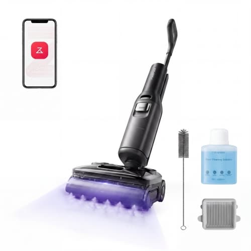 Roborock F25 Ultra Steam Cordless Wet Dry Vacuum Cleaner (MopVac), 180°C Steam Mop & 86°C Hot Temperature Vacuum Mop All in One - Black