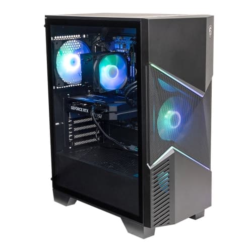 Refurbished (Excellent) MSI Codex R2 Gaming Tower Desktop, Intel Core i5-14400F, GeForce RTX 5050 8GB GDDR7, 32GB DDR5 RAM, 1TB NVMe SSD, Wi-Fi 6E, RGB, Windows 11 Home, Black