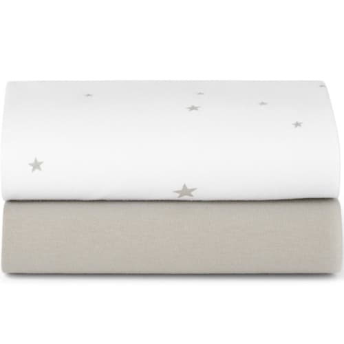Snuz Snuzpod5 Bassinet Sheet - Star White/Grey
