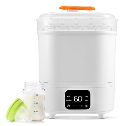 Baby Bottle Sterilizer - Steam & Dry 2-in-1 - Newborn Bottle & Nipple - 1pc