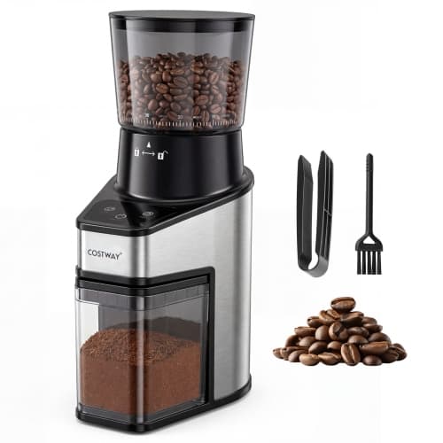 Costway Coffee Grinder, Electric Coffee Bean Grinder with 60 Precise Grinding Settings
