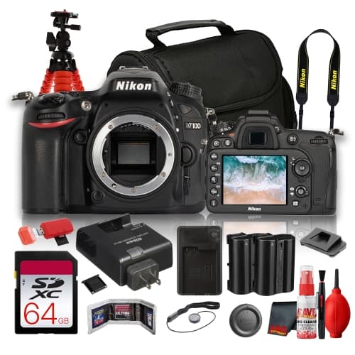 Nikon D7100 DX Format DSLR Camera Body Only 24.1MP Nikon F Mount Bundle Package