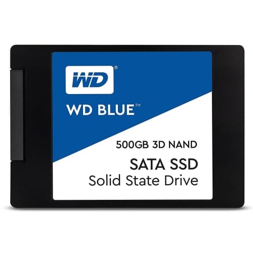 512GB WD BLUE SSD 500GB 3D NAND SATA III SSD 2.5” Internal Solid State Drive, WDBNCE5000PNC (Refurbished-Good) (SSD1)