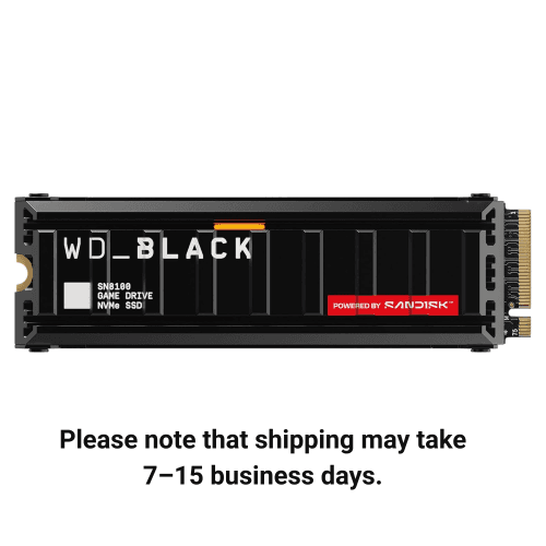 SanDisk WD 1TB WD_BLACK SN8100 NVMe PCIe 5.0 M.2 Internal SSD with Heatsink (WDS100T1XHM-00CMT0)