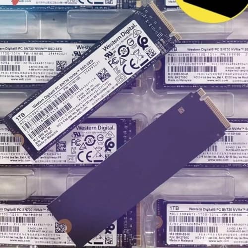 1TB Western Digital SN730 SSD M.2 2280 NVMe PCIe Gen3x4 Internal Solid State Drive , SSS0L24776 (Refurbished - Good) (SSD3)
