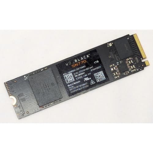 1TB WD BLACK SN770 SSD M.2 2280 NVMe PCIe Gen4x4 Internal Solid State Drive , WDBBDL0010BNC (Refurbished - Good) (SSD3)