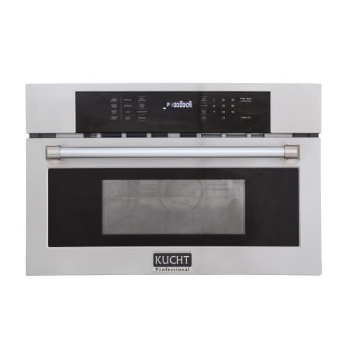 OPEN BOX - KUCHT Professional 30-inch 1.6 Cu. Ft. Stainless Steel Air Fryer and Convection Built In Microwave