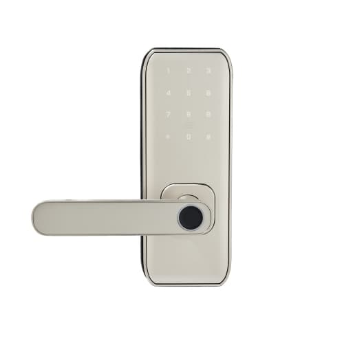 ApexGear Stainless Steel Smart Lever Lock, 6-in-1 Unlock TTLock APP Time-Limited Temp Code for Bedroom Office Rental Wooden Doors