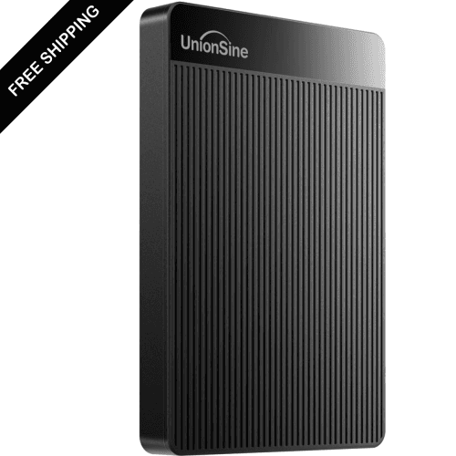 1TB Ultra Slim Portable External Hard Drive HDD-USB 3.0 Storage for PC, Mac, Laptop, PS4, Xbox one, Xbox 360-(Black)