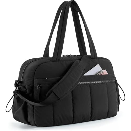 Maternity Bag Weekender Travel Bag Waterproof Fabric With Separate PVC Wet Bag Hospital Diaper Bag Women Black