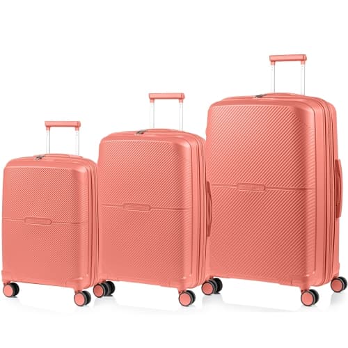 Aura 3-Piece Luggage Set-Terracotta