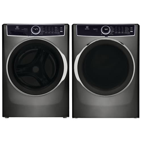 Electrolux 6 Series 5.2 Cu.Ft. HE Front Load PerfectSteam Washer & 8.0 Cu. Ft. Electric PerfectSteam Dryer - Grey
